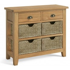 Barnwell Console Table with Baskets