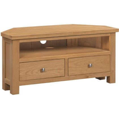 Dallow Oak Large Corner TV Unit Dallow Oak Large Corner TV Unit