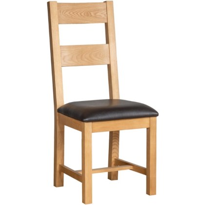 Dallow Oak Ladder Back Dining Chair Dallow Oak Ladder Back Dining Chair