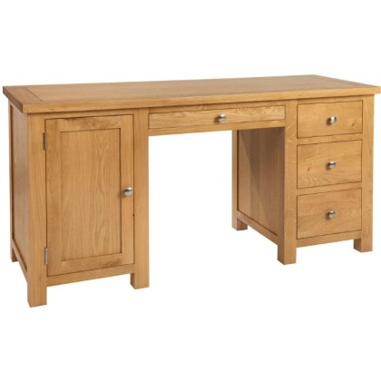 Dallow Oak Double Pedestal Desk Dallow Oak Double Pedestal Desk