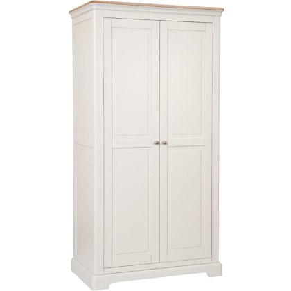 Lingwood Painted Grey Mist All Hanging Double Wardrobe Lingwood Painted Grey Mist All Hanging Double Wardrobe