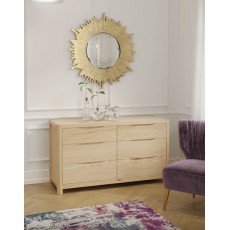 Stockholm Wide 6 Drawer Chest