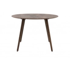 Hatfield Round Dining Table - Smoked Oak