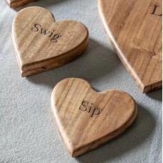 Emotive Heart Coasters Set of 4