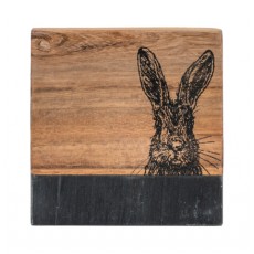 Hare Coasters Black Marble