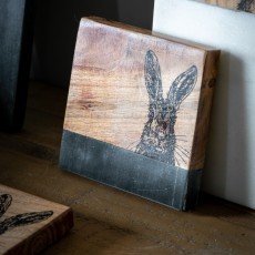 Hare Coasters Black Marble