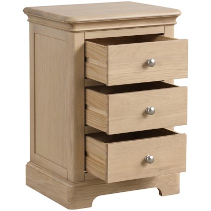 Lingwood Oak 3 Drawer Bedside