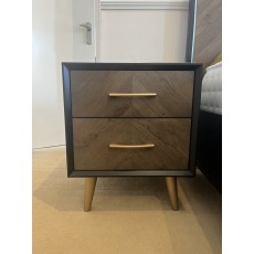 Lisbon 2 Drawer Nightstand (SRP £374 NOW £165)