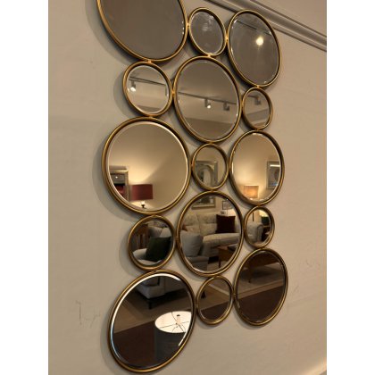 Lincoln Circle Mirror Gold (WAS: £325 / NOW: £150)