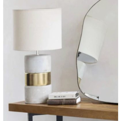 Gold Concrete Lamp