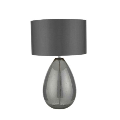 Rain Smoked Glass Table Lamp Rain Smoked Glass Table Lamp