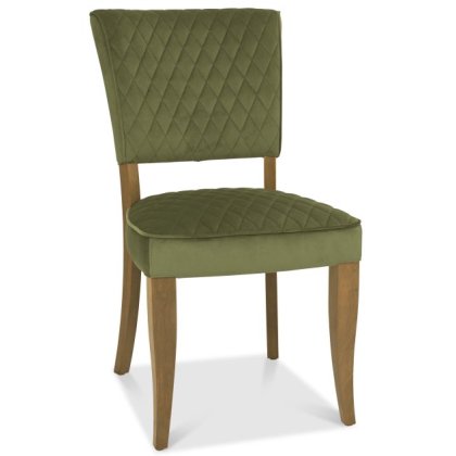 Portland Logan Rustic Oak Upholstered Chair - Cedar Velvet Portland Logan Rustic Oak Upholstered Chair - Cedar Velvet