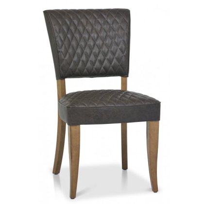 Portland Logan Rustic Oak Upholstered Chair - Old West Vintage Fabric Portland Logan Rustic Oak Upholstered Chair - Old West Vintage Fabric