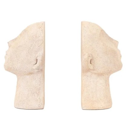 Headz Bookend Cream (Set of 2)