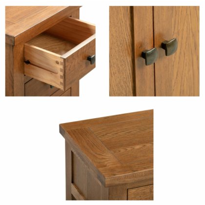 Dallow Rustic 5 Drawer Wellington Dallow Rustic 5 Drawer Wellington