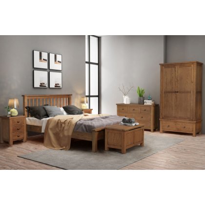 Dallow Rustic Triple Wardrobe with 3 Drawers Dallow Rustic Triple Wardrobe with 3 Drawers
