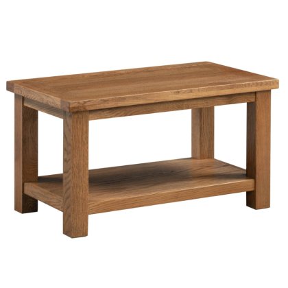 Dallow Rustic Small Coffee Table with Shelf Dallow Rustic Small Coffee Table with Shelf