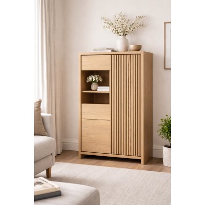 MaxFurn Levanzo Glazed Cabinet (1 Glazed Door / 2 Doors) MaxFurn Levanzo Glazed Cabinet (1 Glazed Door / 2 Doors)