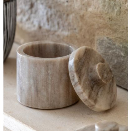 Tarragona Marble Storage Jar - Medium Tarragona Marble Storage Jar - Medium