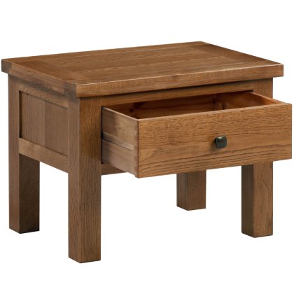 Dallow Rustic Side Table with Drawer Dallow Rustic Side Table with Drawer