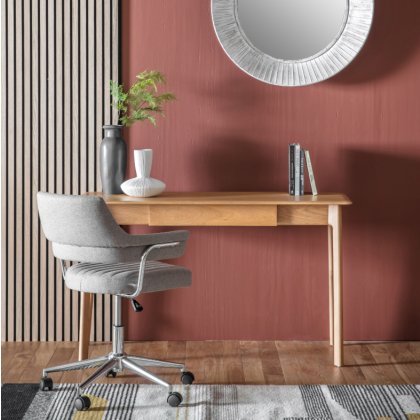 Madrid 1 Drawer Desk - Oak Madrid 1 Drawer Desk - Oak