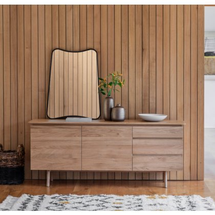 Madrid 2 Door 3 Drawer Sideboard - Oak Madrid 2 Door 3 Drawer Sideboard - Oak
