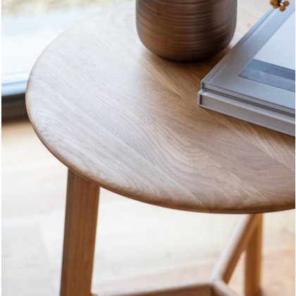 Madrid Round Side Table - Oak Madrid Round Side Table - Oak