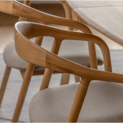 Madrid Upholstered Dining Chair - Oak Madrid Upholstered Dining Chair - Oak