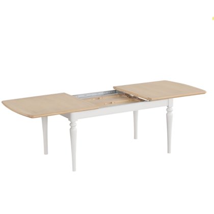 Lingwood Painted Grey Mist Large Extending Dining Table Lingwood Painted Grey Mist Large Extending Dining Table