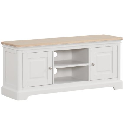 Lingwood Painted Grey Mist Large TV Unit Lingwood Painted Grey Mist Large TV Unit