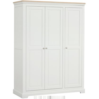 Lingwood Painted Grey Mist Triple Wardrobe Lingwood Painted Grey Mist Triple Wardrobe