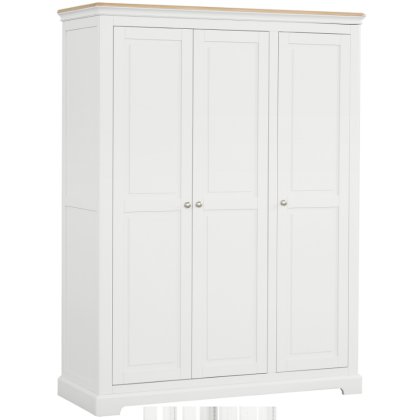 Lingwood Painted White Triple Wardrobe Lingwood Painted White Triple Wardrobe