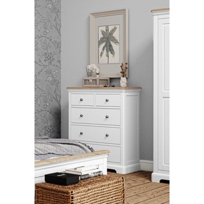 Lingwood Painted White 2 Over 3 Chest Lingwood Painted White 2 Over 3 Chest