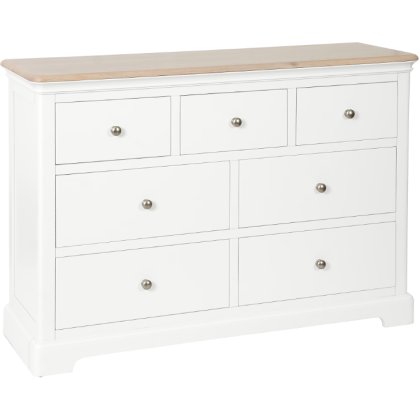 Lingwood Painted White 3 Over 4 Combination Chest Lingwood Painted White 3 Over 4 Combination Chest