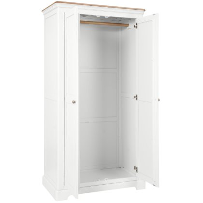 Lingwood Painted White All Hanging Double Wardrobe Lingwood Painted White All Hanging Double Wardrobe