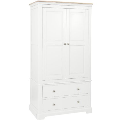 Lingwood Painted White Double Wardrobe with 2 Drawers Lingwood Painted White Double Wardrobe with 2 Drawers