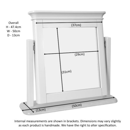 Lingwood Painted White Vanity Mirror Lingwood Painted White Vanity Mirror