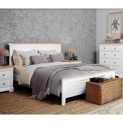 Lingwood Painted White Super King Panelled Bed Frame Lingwood Painted White Super King Panelled Bed Frame