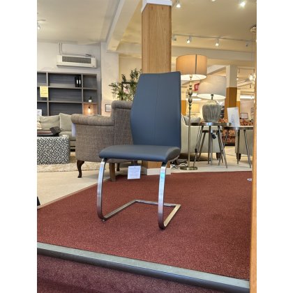 Vida Dining Chair Grey PU (SRP: £140 / Now £49) Vida Dining Chair Grey PU (SRP: £140 / Now £49)