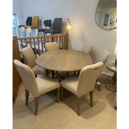 Artisan Round Extending Dining Table & 6 Chairs (SRP: £2,879 / Now: £1,499) Artisan Round Extending Dining Table & 6 Chairs (SRP: £2,879 / Now: £1,499)