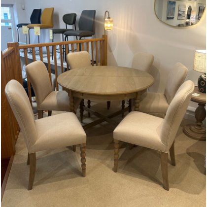 Artisan Round Extending Dining Table & 6 Chairs (SRP: £2,879 / Now: £1,499) Artisan Round Extending Dining Table & 6 Chairs (SRP: £2,879 / Now: £1,499)