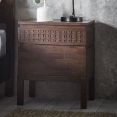 Boho Retreat 2 Drawer Bedside Chest