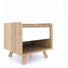 Lago 1 Drawer Bedside Table