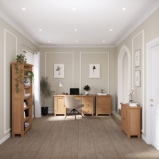 Dallow Oak Double Pedestal Desk Dallow Oak Double Pedestal Desk