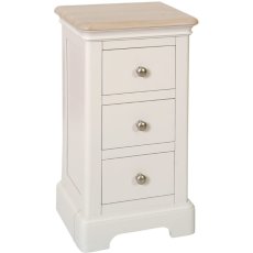 Lingwood Painted Grey Mist 3 Drawer Compact Bedside Lingwood Painted Grey Mist 3 Drawer Compact Bedside
