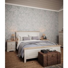 Lingwood Painted Grey Mist High Foot End Bed Lingwood Painted Grey Mist High Foot End Bed