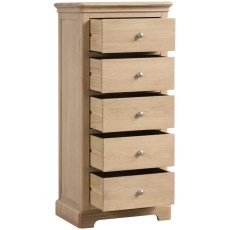 Lingwood Oak 5 Drawer Wellington