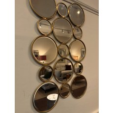 Lincoln Circle Mirror Gold (WAS: £325 / NOW: £150)