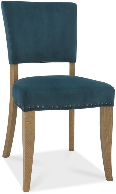 Portland Rustic Oak Sea Green Velvet Upholstered Chair Portland Rustic Oak Sea Green Velvet Upholstered Chair