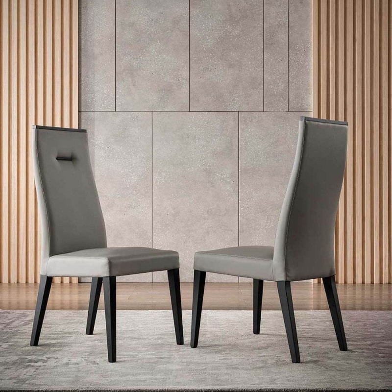 Novecento Taupe Leather Dining Chair Novecento Taupe Leather Dining Chair